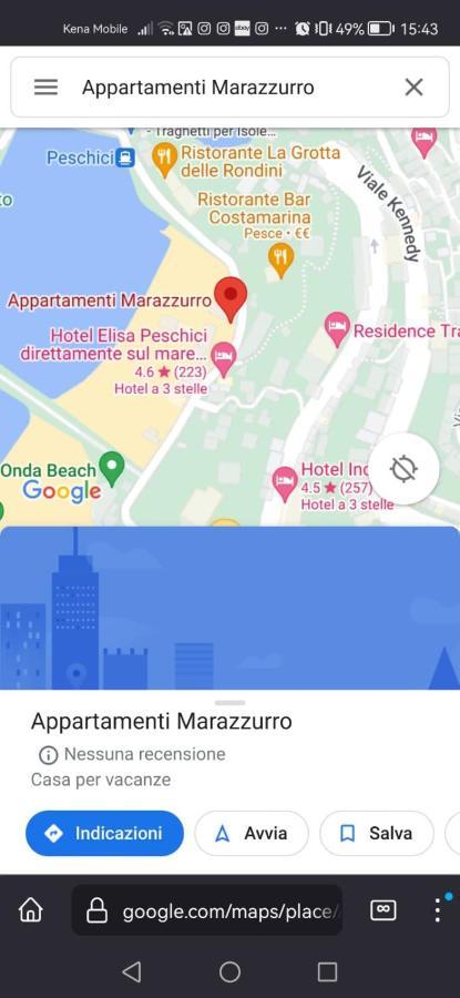 Appartamenti Marazzurro 佩斯基奇 外观 照片